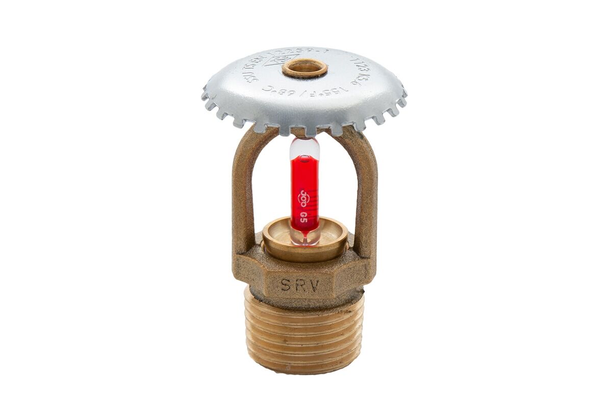 1/2'' Upright Sprinkler 68°C Pirinç Standart Tepkimeli K 5.6 (K 80) TSE