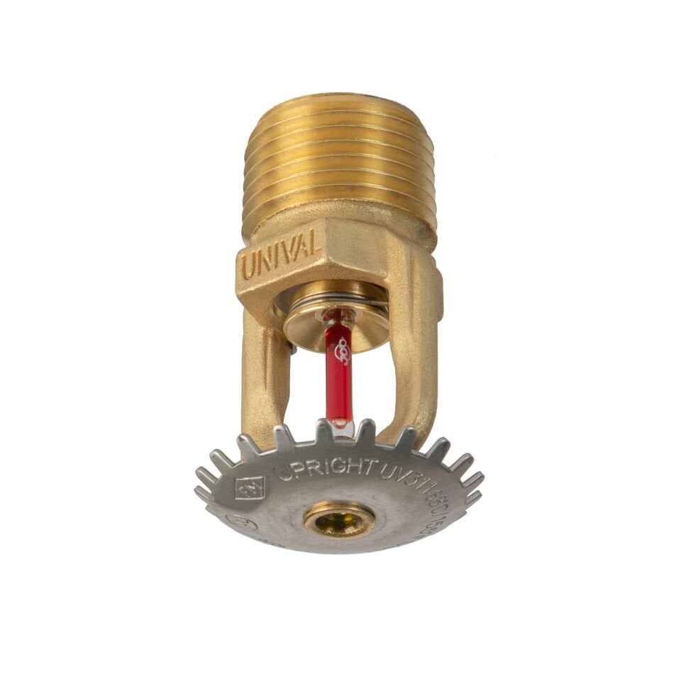 1/2'' Upright Sprinkler 68°C Pirinç Standart Tepkimeli K 5.6 (K 80) UL&FM Onaylı